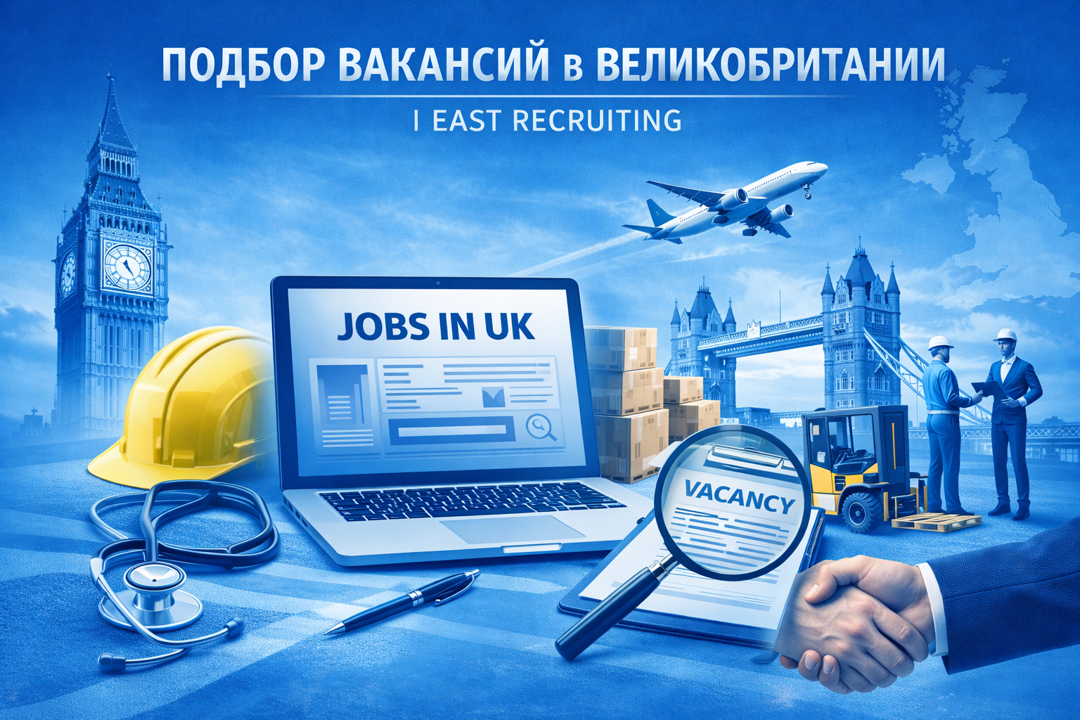 Подбор вакансий и работа в Великобритании