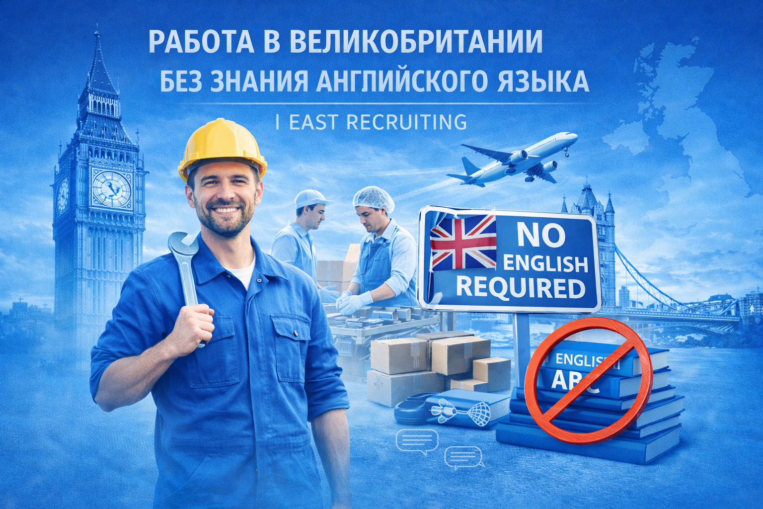 Работа в Великобритании без знания английского языка